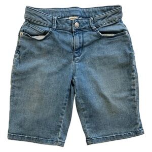 Gymboree denim Bermuda shorts girls 8 adjustable waist pockets classiccore basic